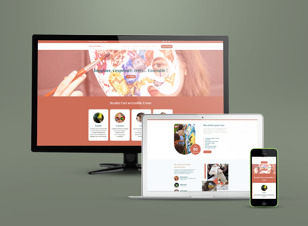 Enfin un site internet pour Teintes & Talents